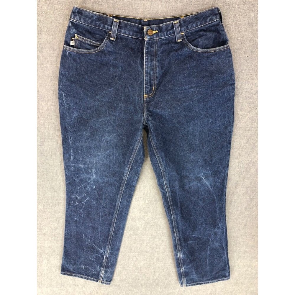 Carhartt FR Jeans 36x32 (fit 35x32) Relaxed Fit Straight Leg Dark Wash Men's